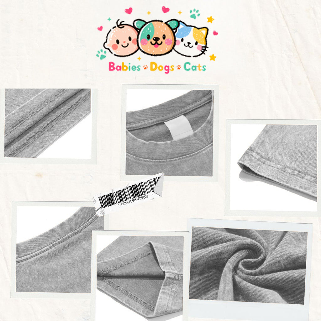 Merry Ride With My Bestie | Snow Washed Oversized Cotton T-Shirt